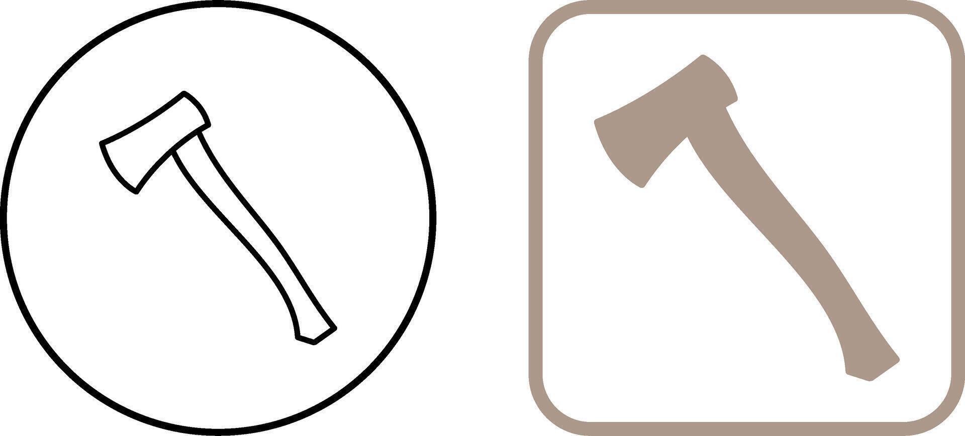 Wood Cutter Icon Design vector