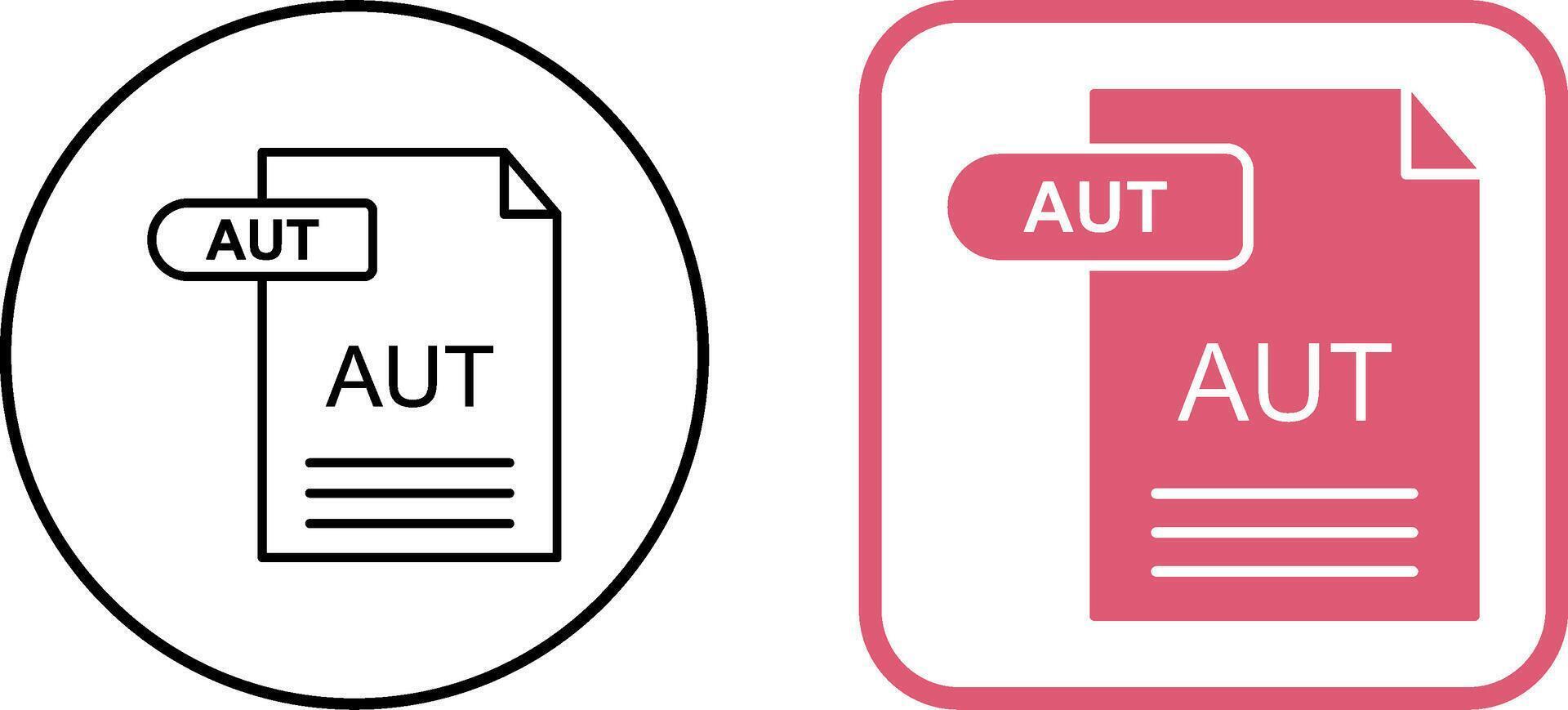 AUT Icon Design vector
