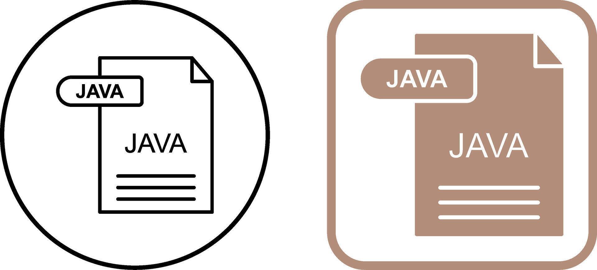 Java Icon Design vector