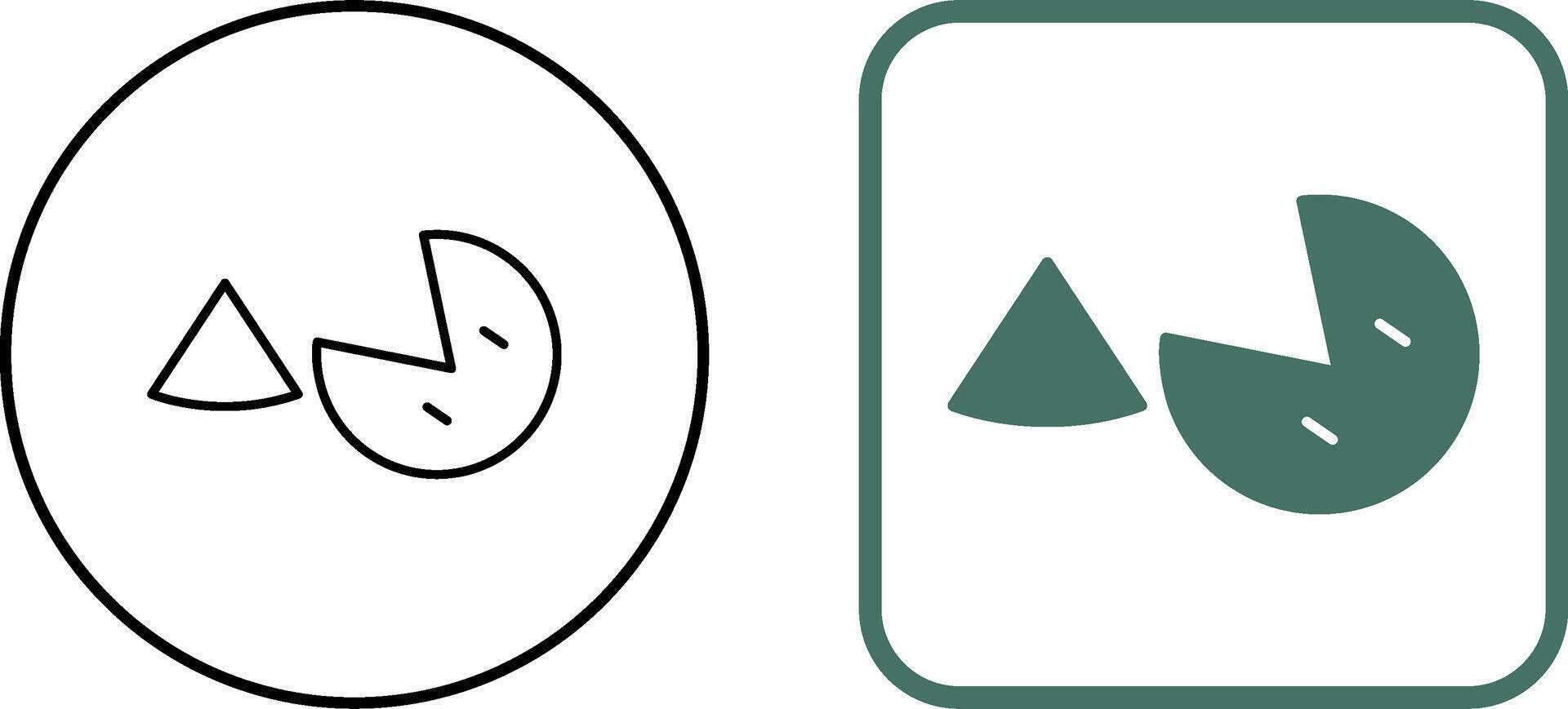 Pie Icon Design vector