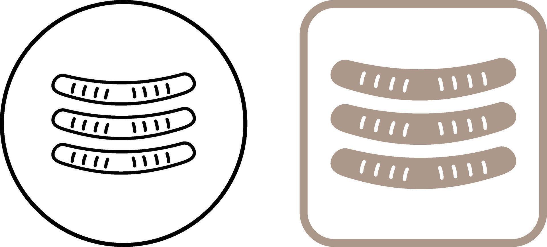 Sausages Icon Design vector