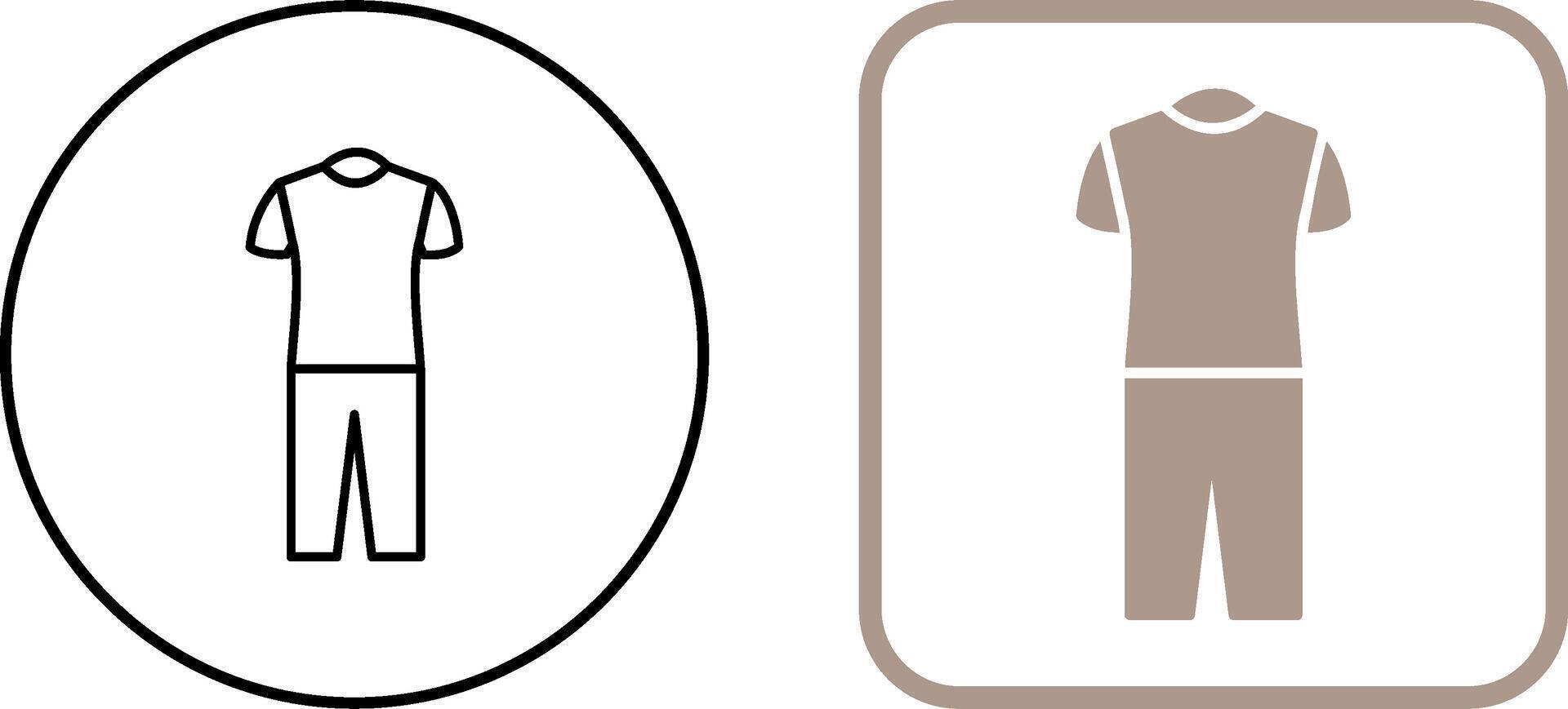Pyjamas Suit Icon Design vector