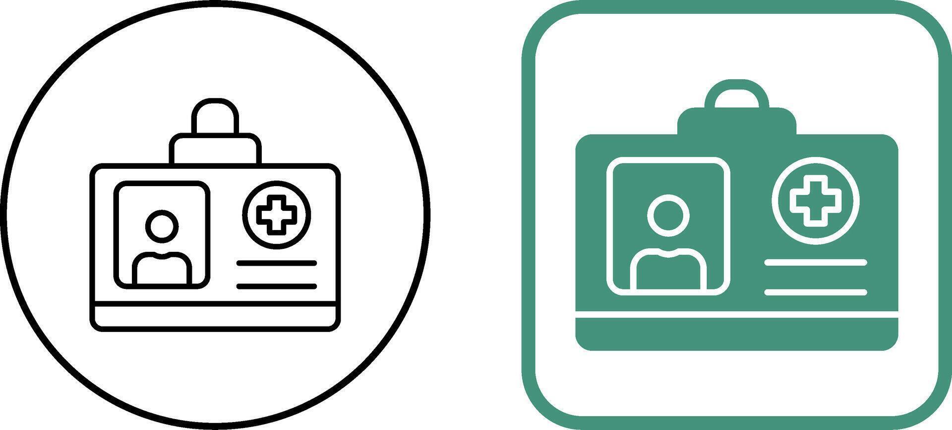 Id Card Icon Design vector