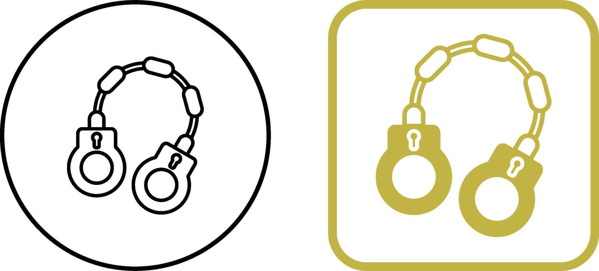 Handcuff Icon Design vector