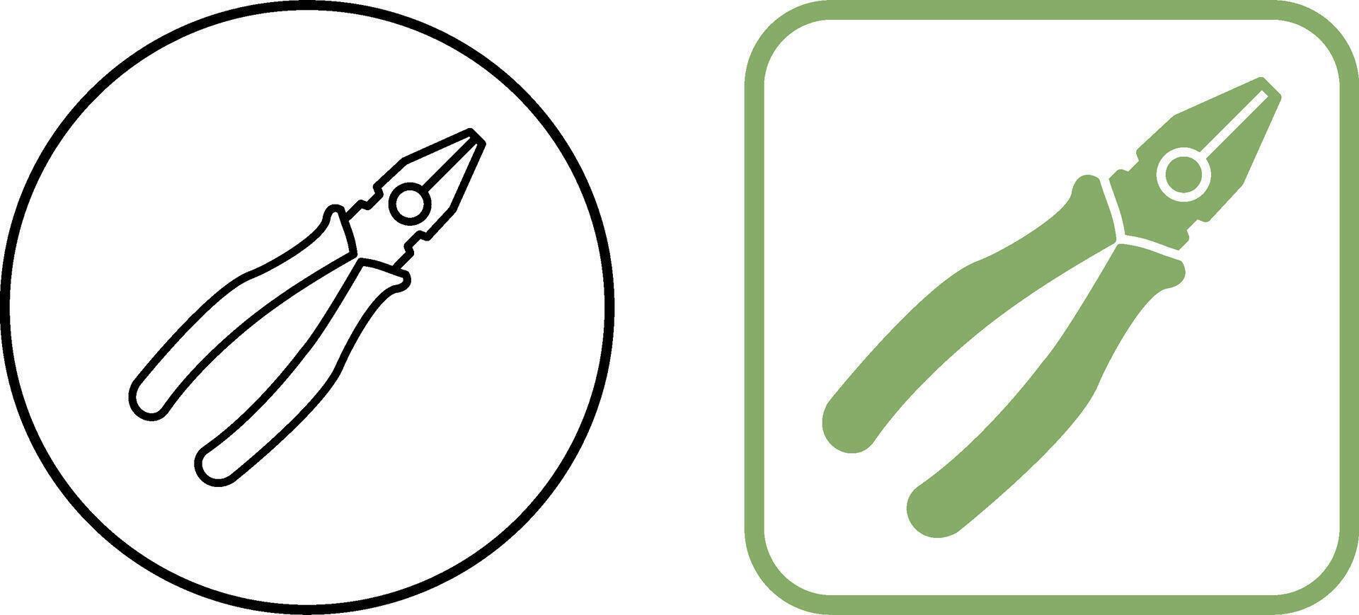 Pliers Icon Design vector