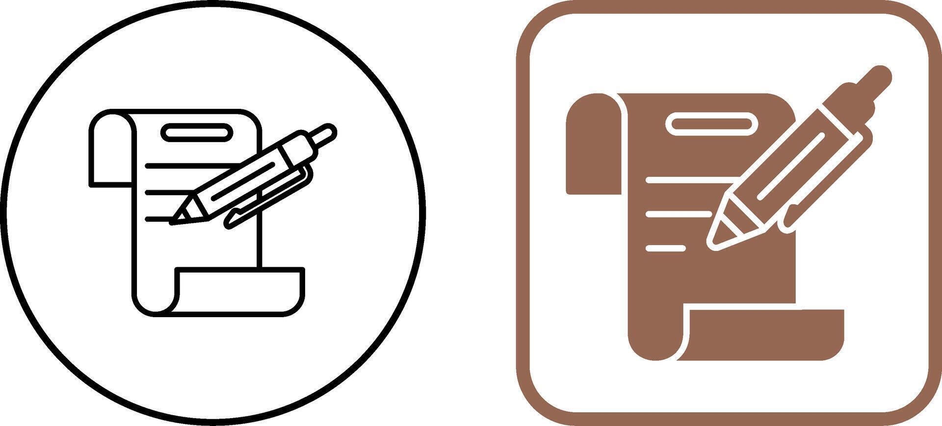 Contract Icon Design vector