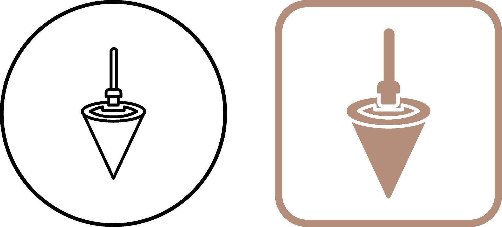 Plumb Bob Icon Design vector