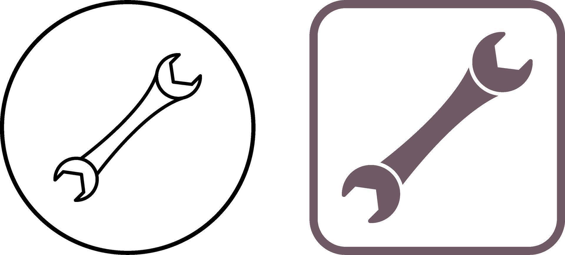 Spanner Icon Design vector