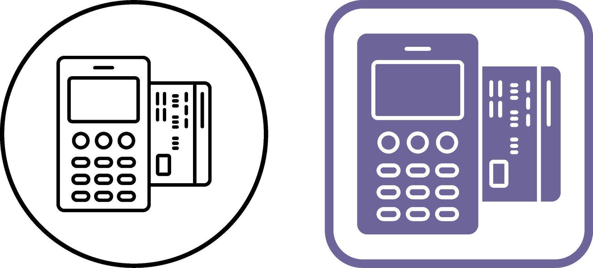 Card Machine Icon Design vector