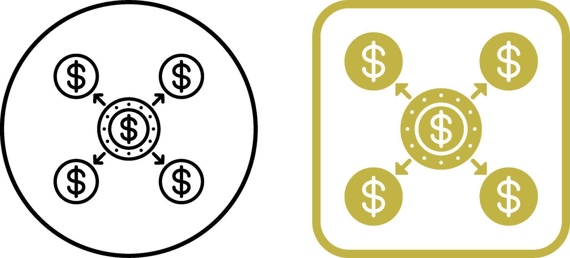 Distribution Icon Design vector