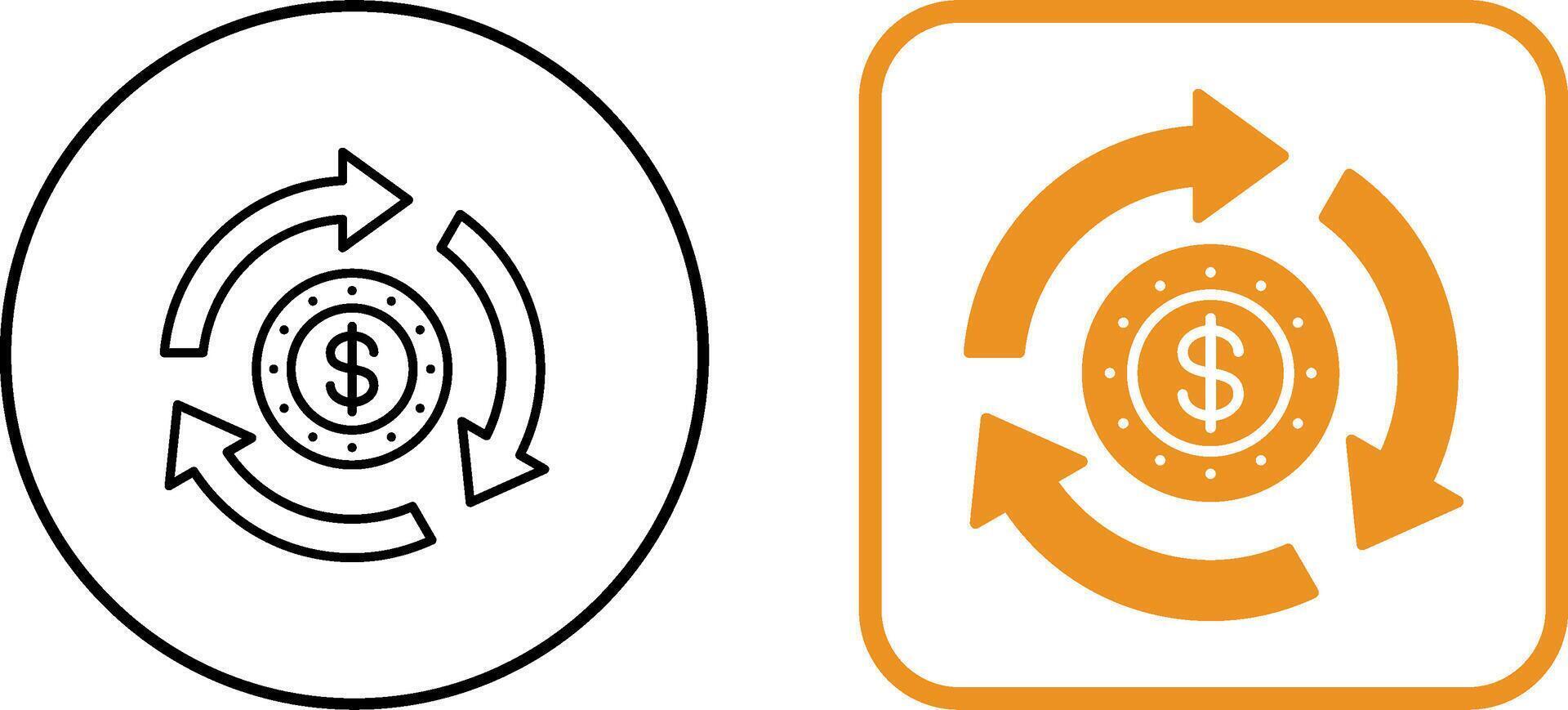 Turnover Icon Design vector