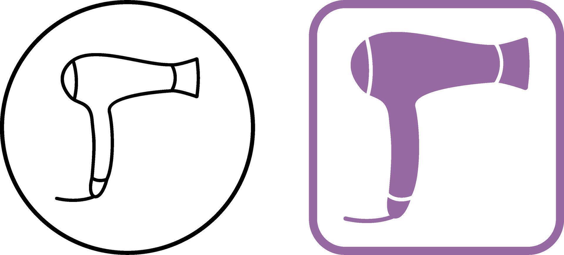 Hair Dryer Icon Design vector