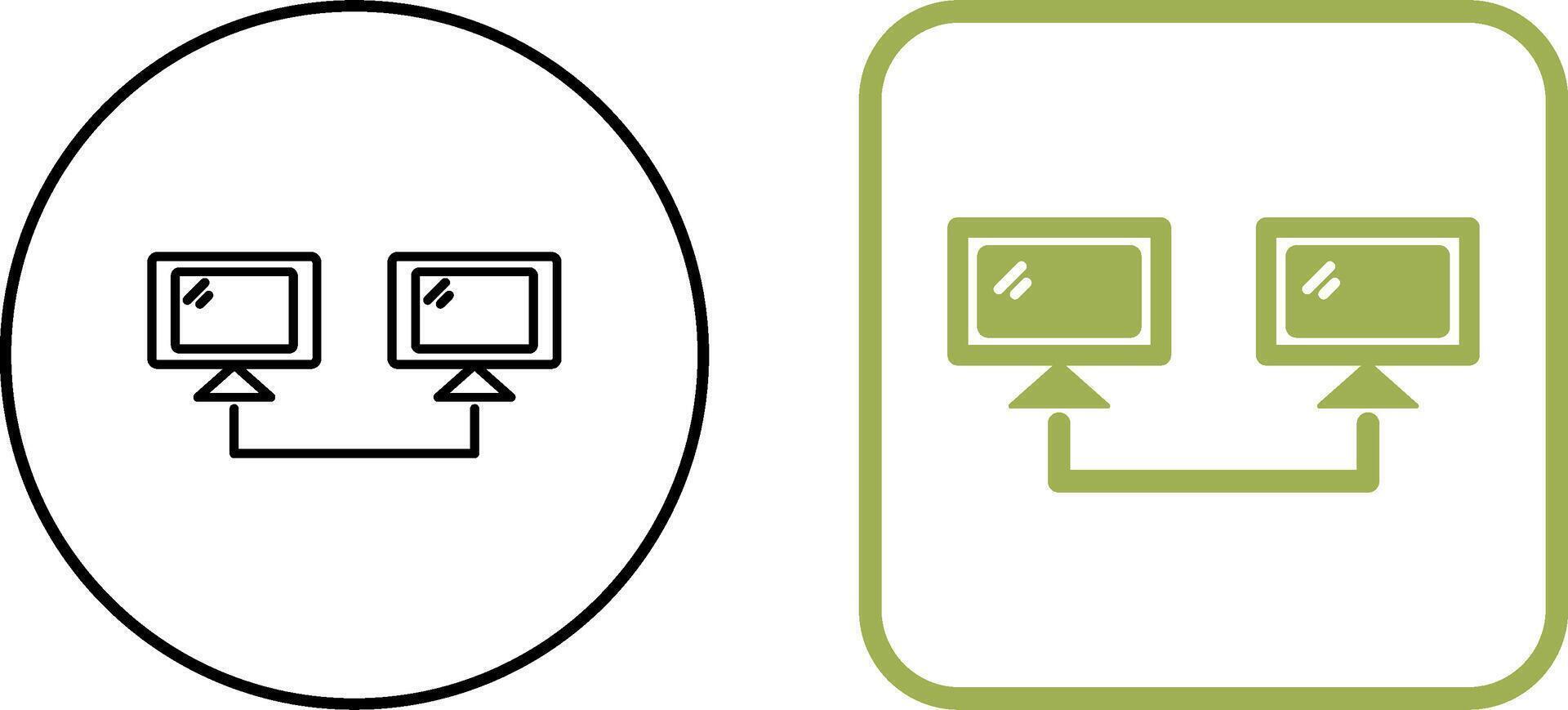 Connected Systems Icon Design vector