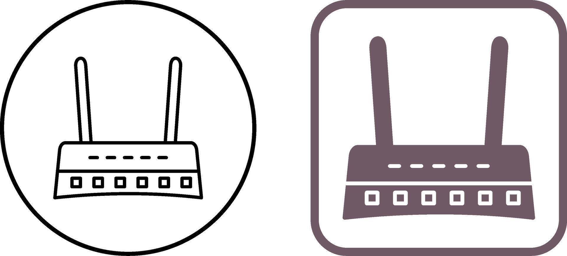Router Icon Design vector