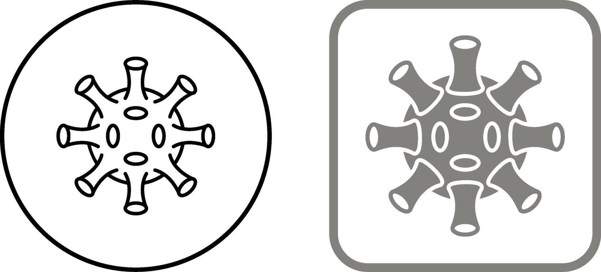 Virus Icon Design vector