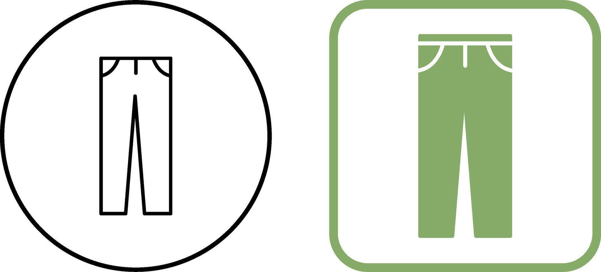 Pants Icon Design vector
