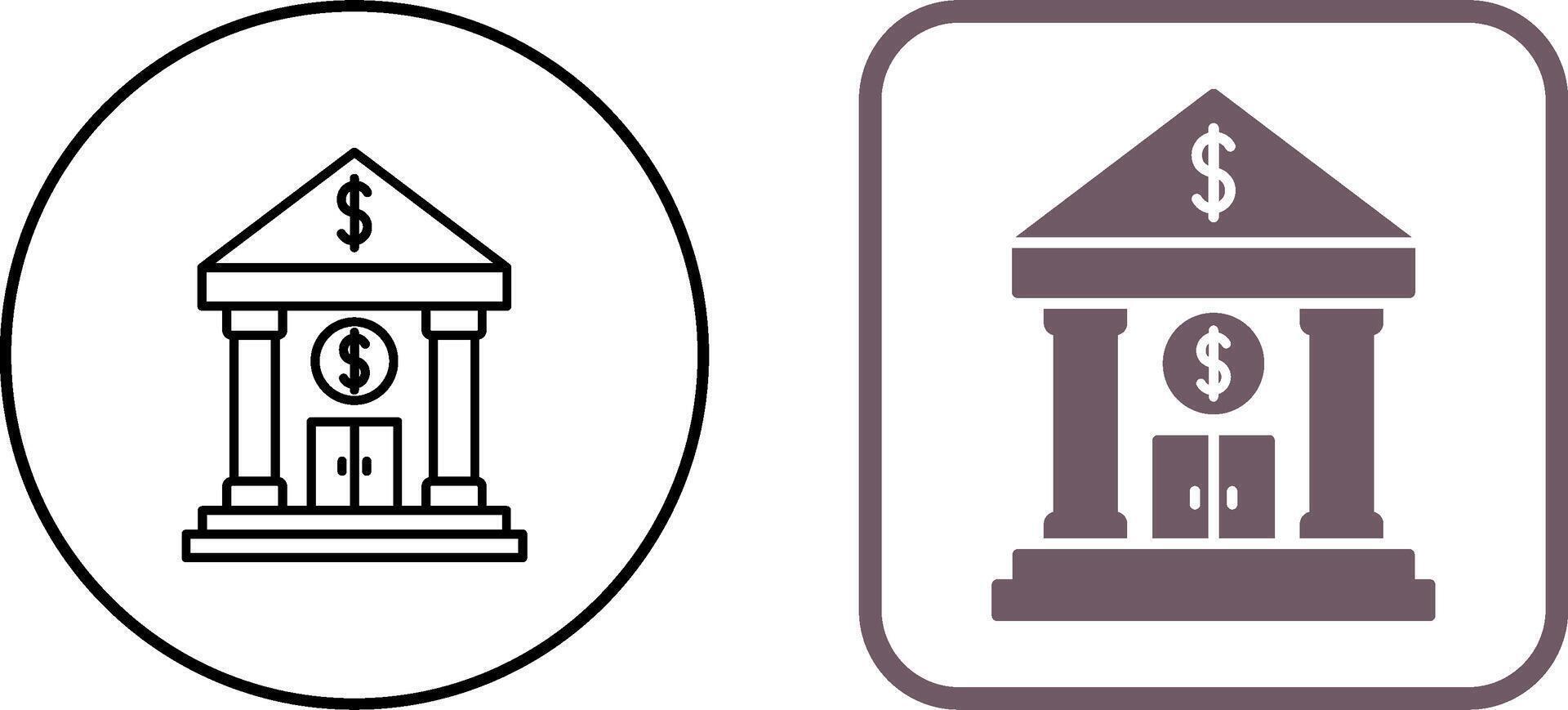 Bank Icon Design vector