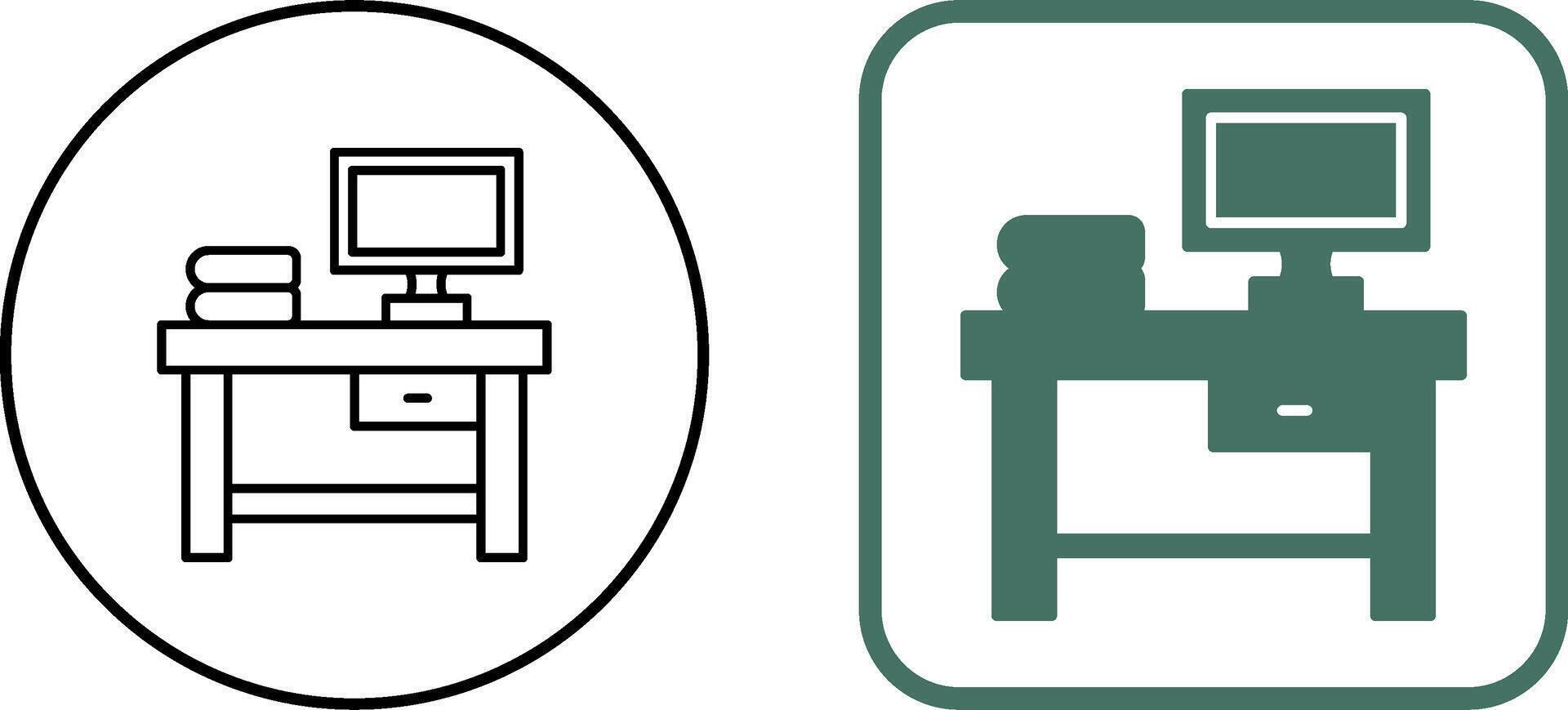 Table Icon Design vector