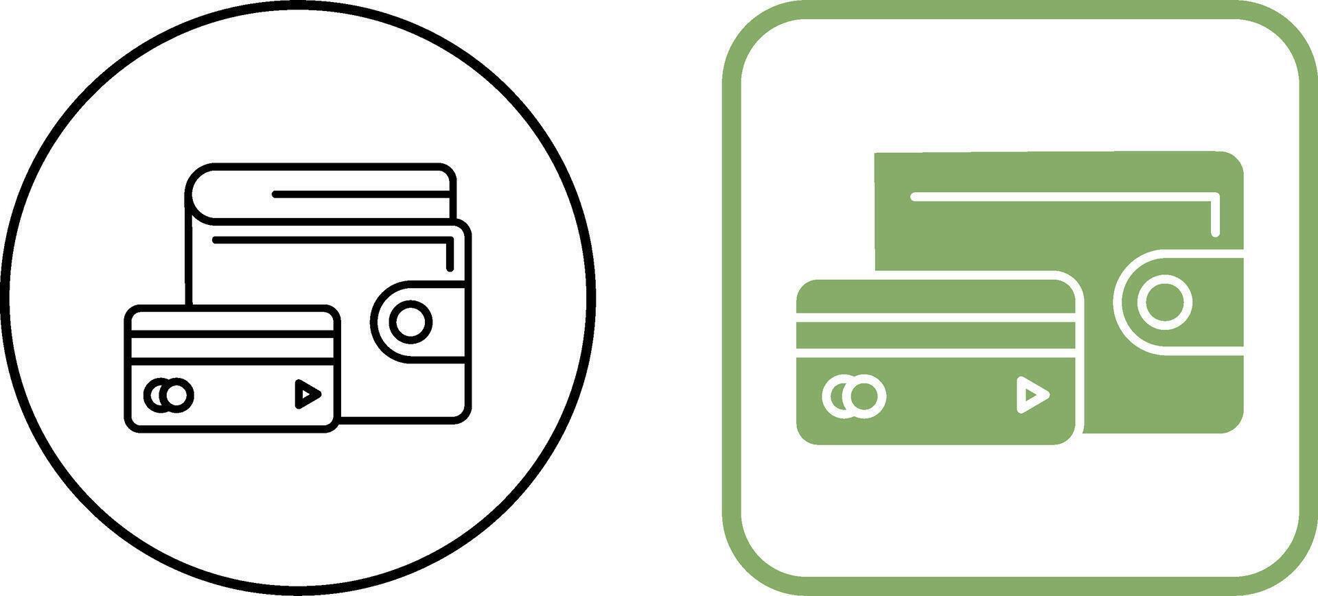 Wallet Icon Design vector