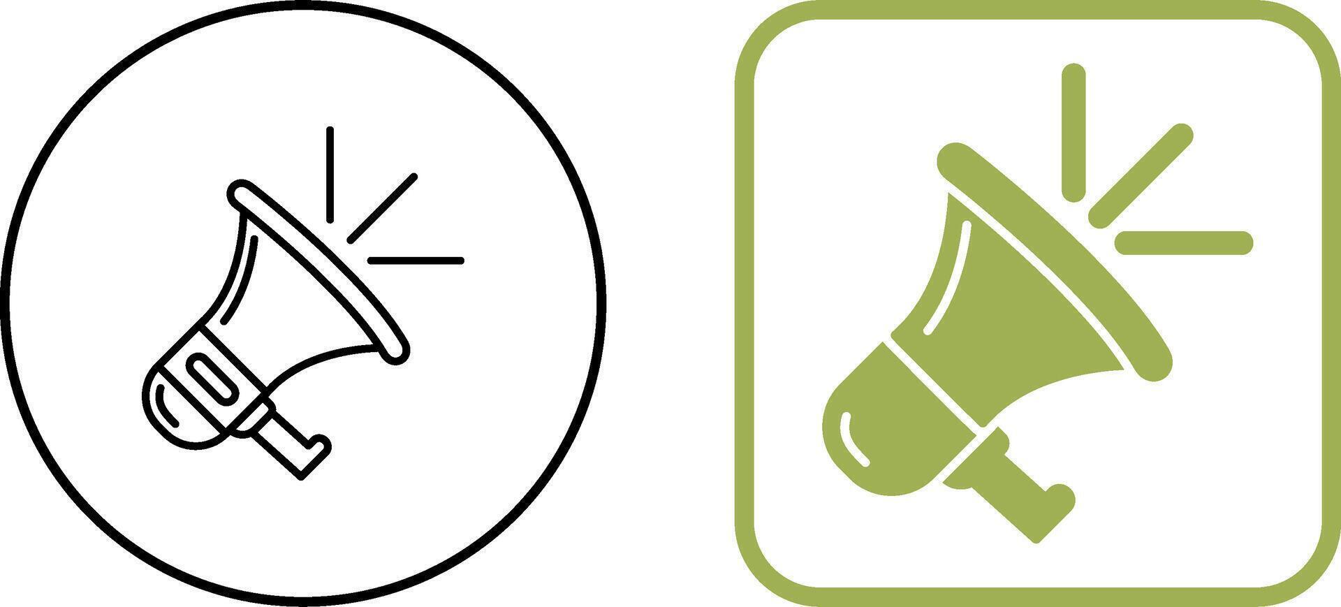 Megaphone Icon Design vector