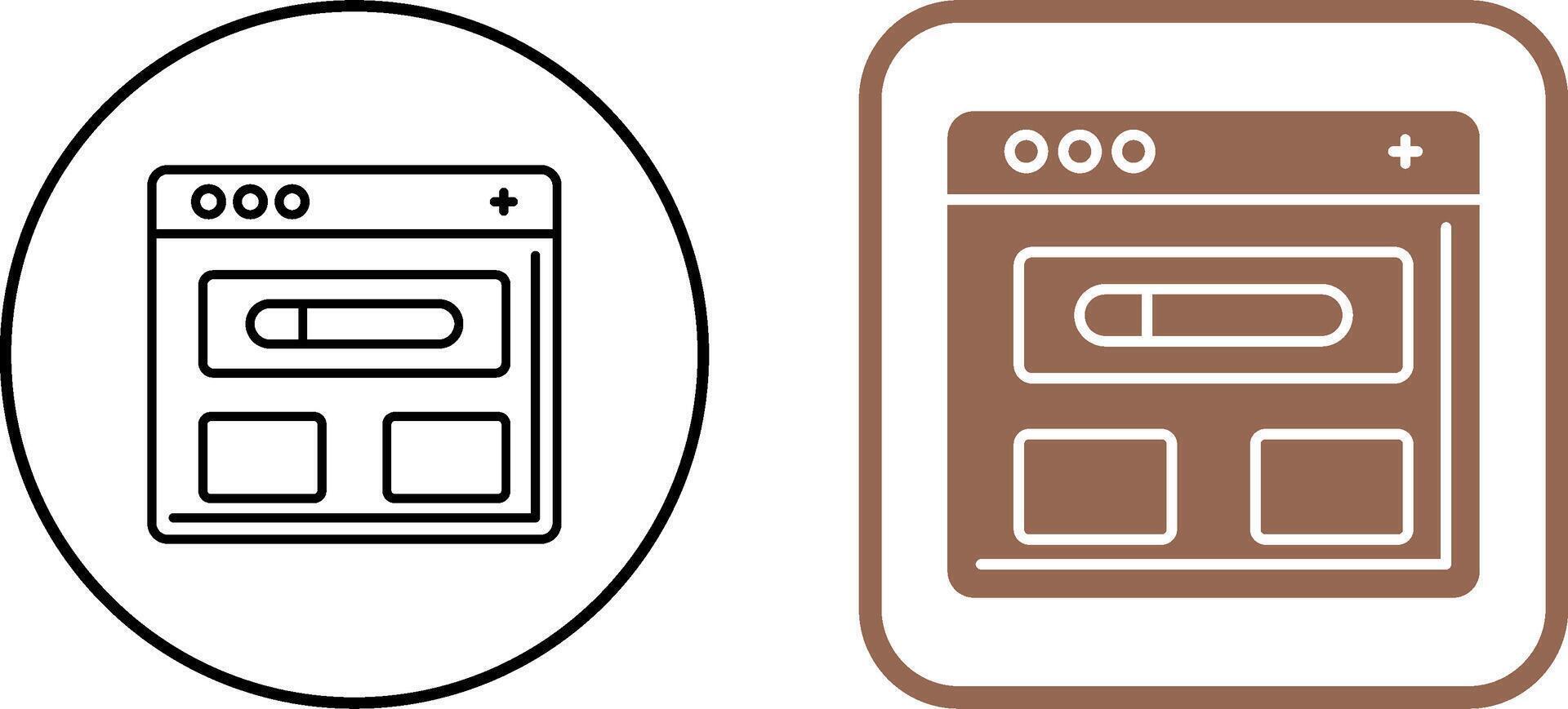 Browser Icon Design vector