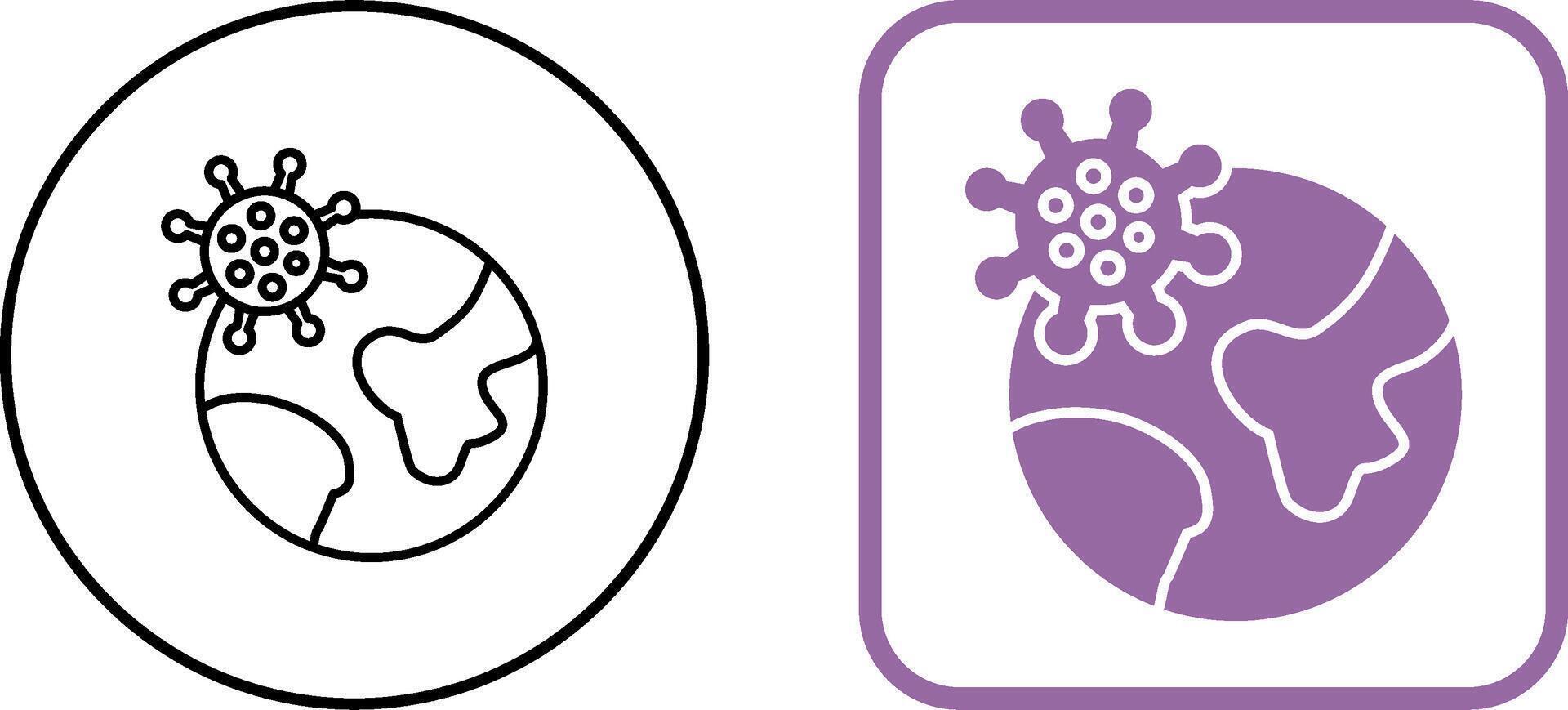Pandemic Icon Design vector