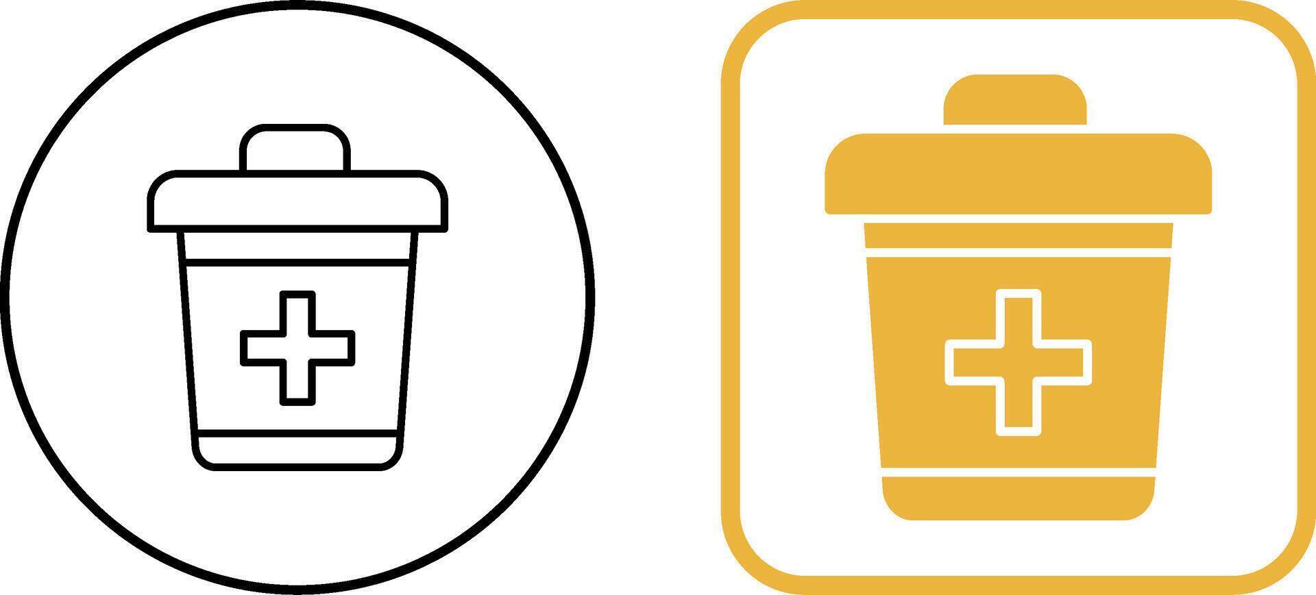 Dustbin Icon Design vector