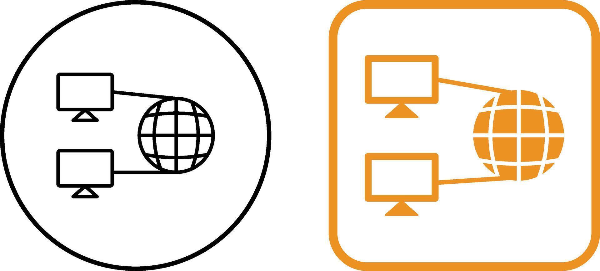 Internet Connectivity Icon Design vector