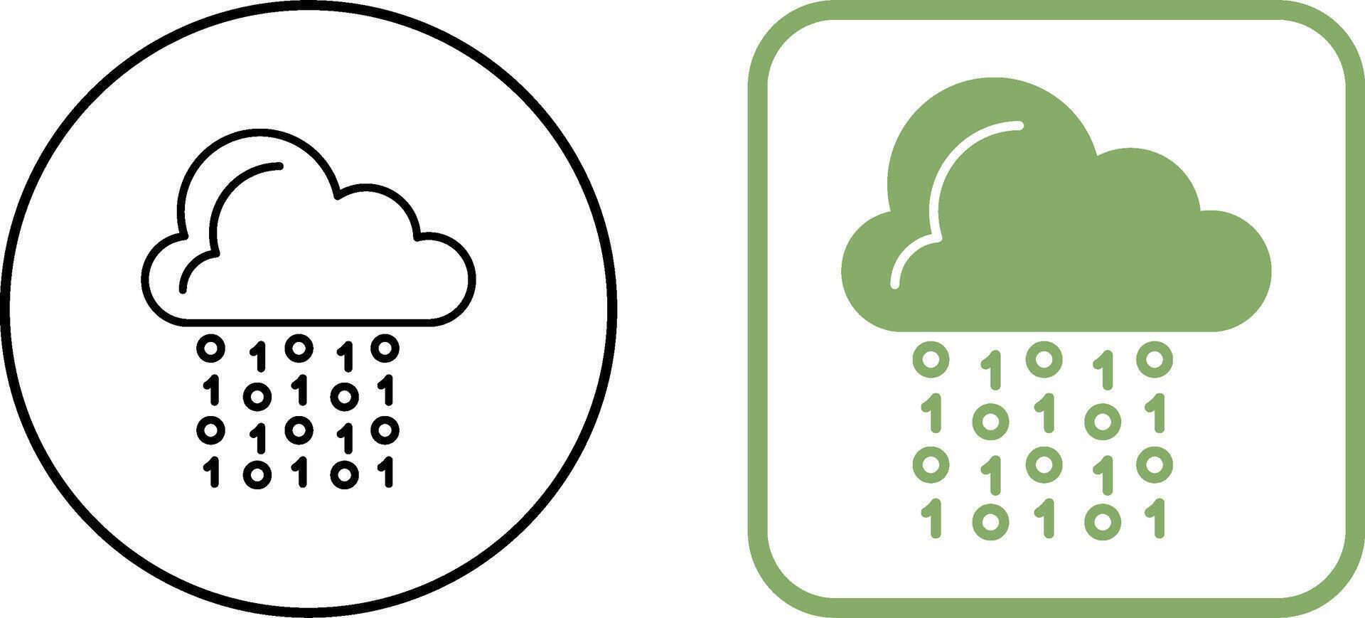 Cloud Coding Icon Design vector