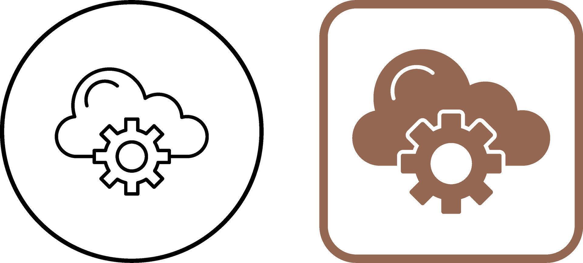 Cloud Computing Icon Design vector