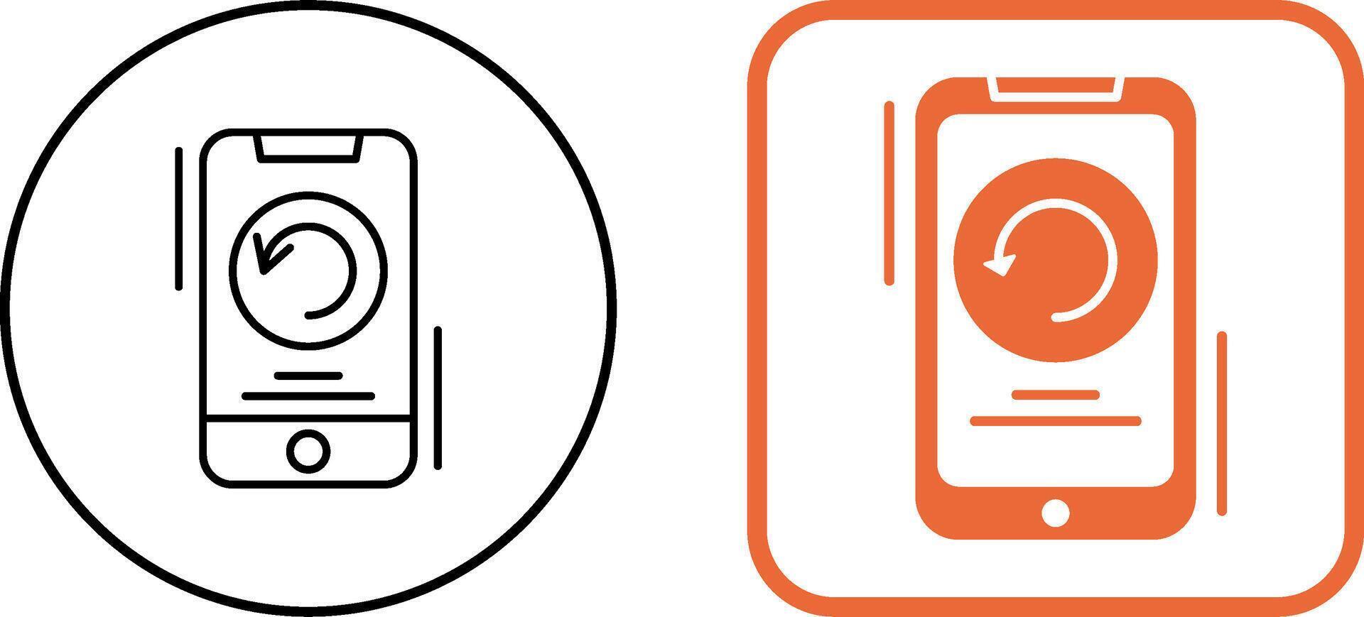 Restart Icon Design vector