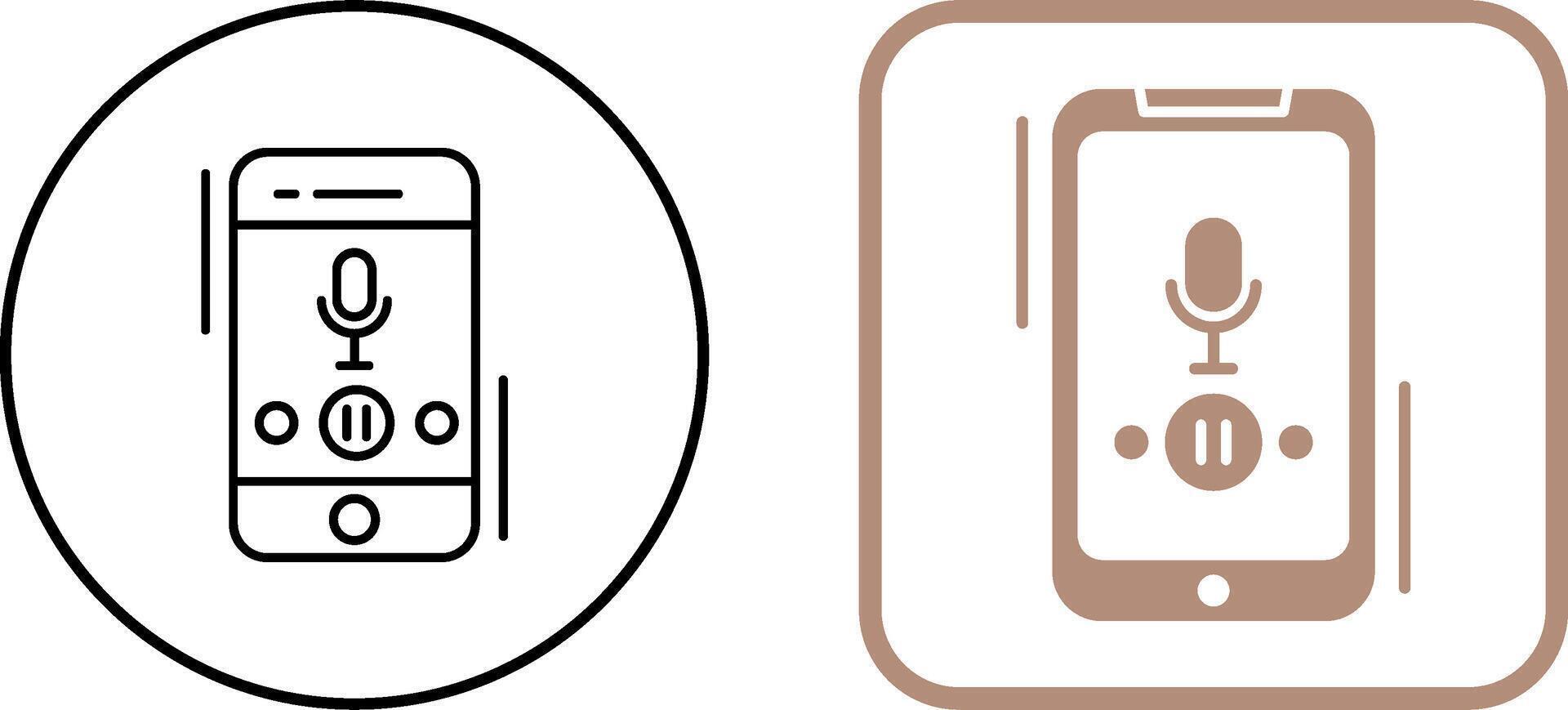 Voice Record Icon Design vector