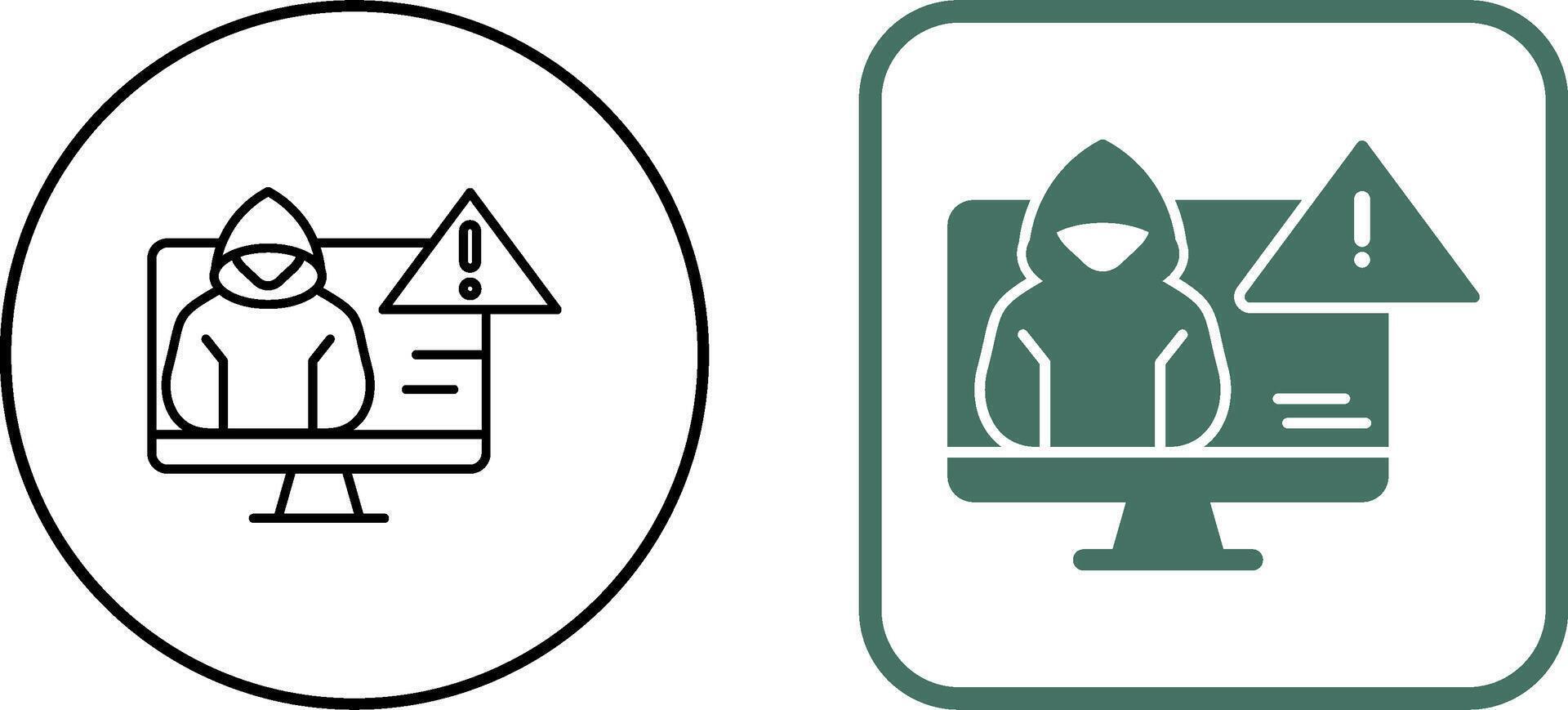 Threat Icon Design vector