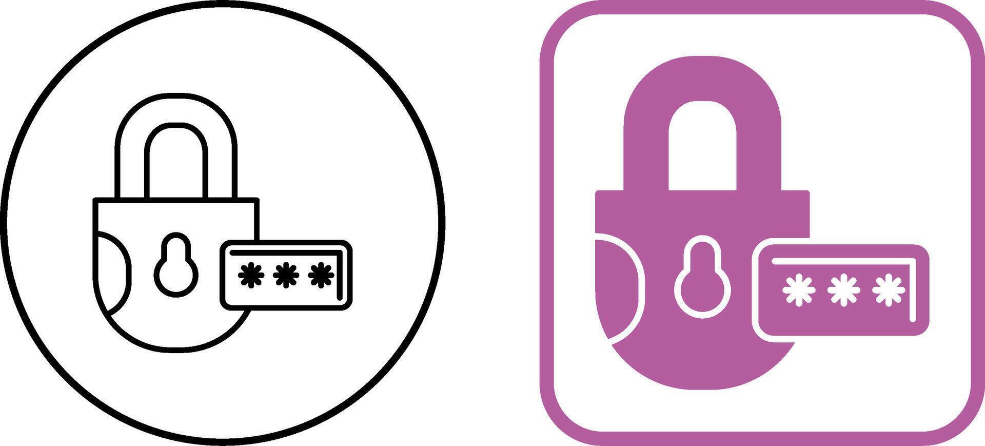 Lock Icon Design vector