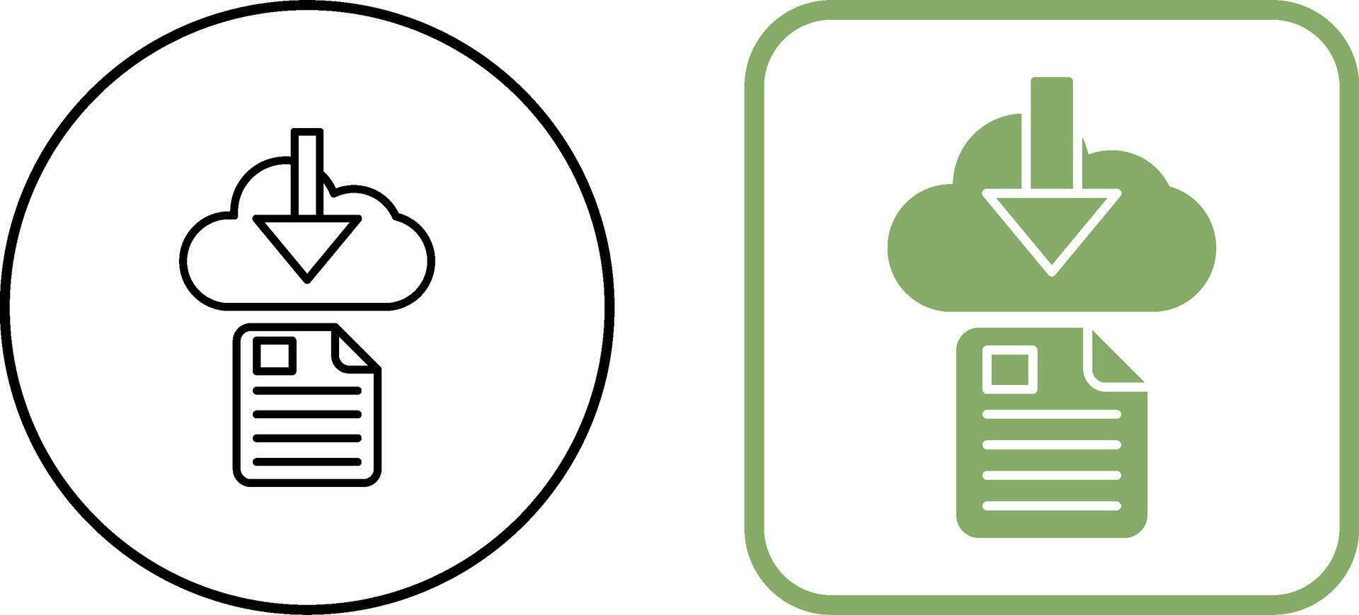 File Download Icon Design vector