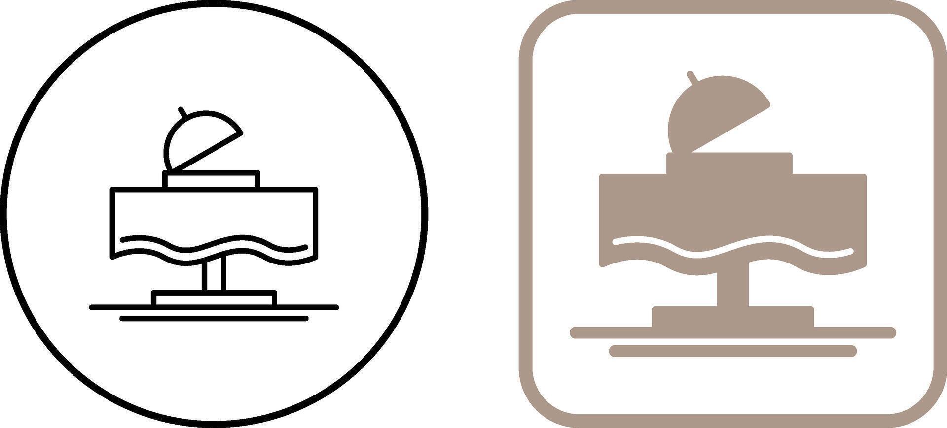 Wedding Dinner Icon Design vector