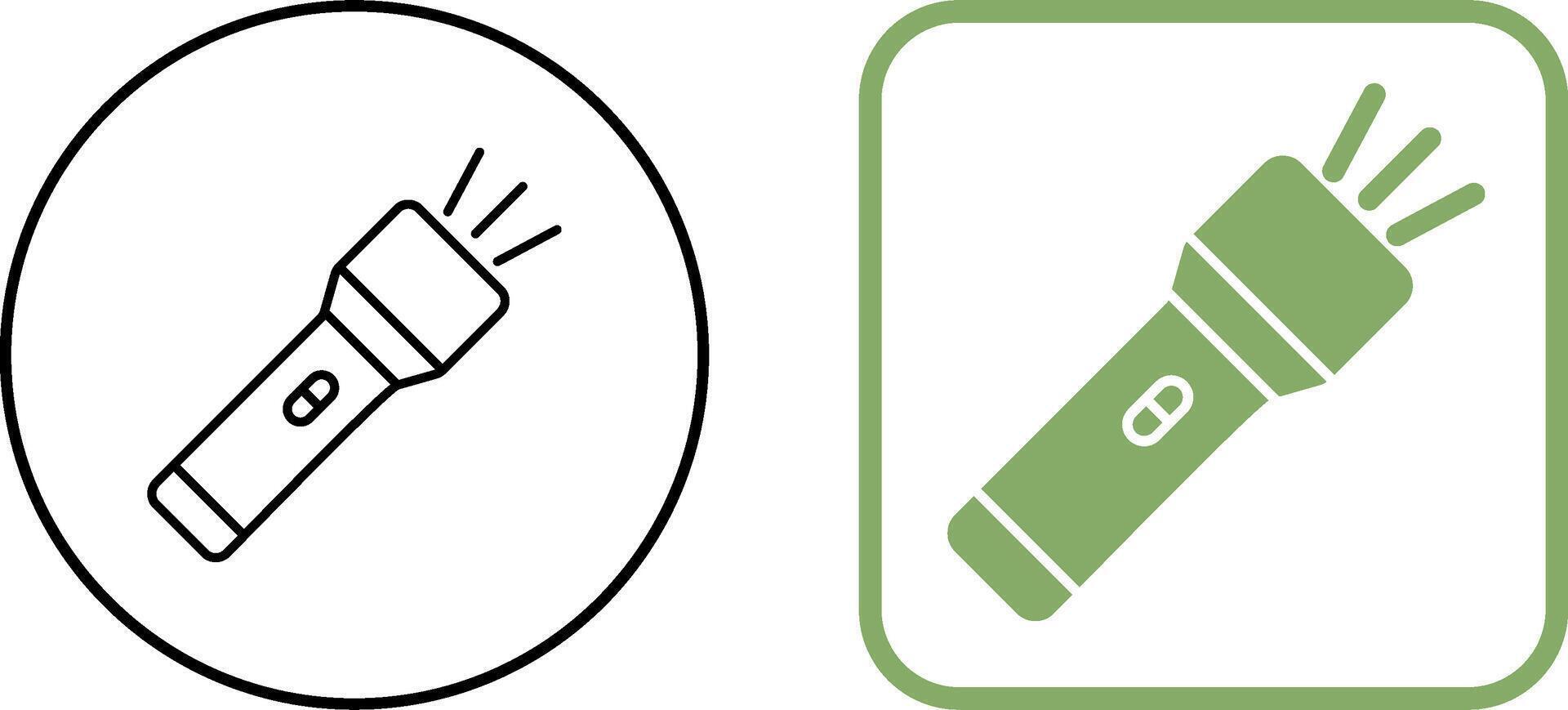 Flashlight Icon Design vector