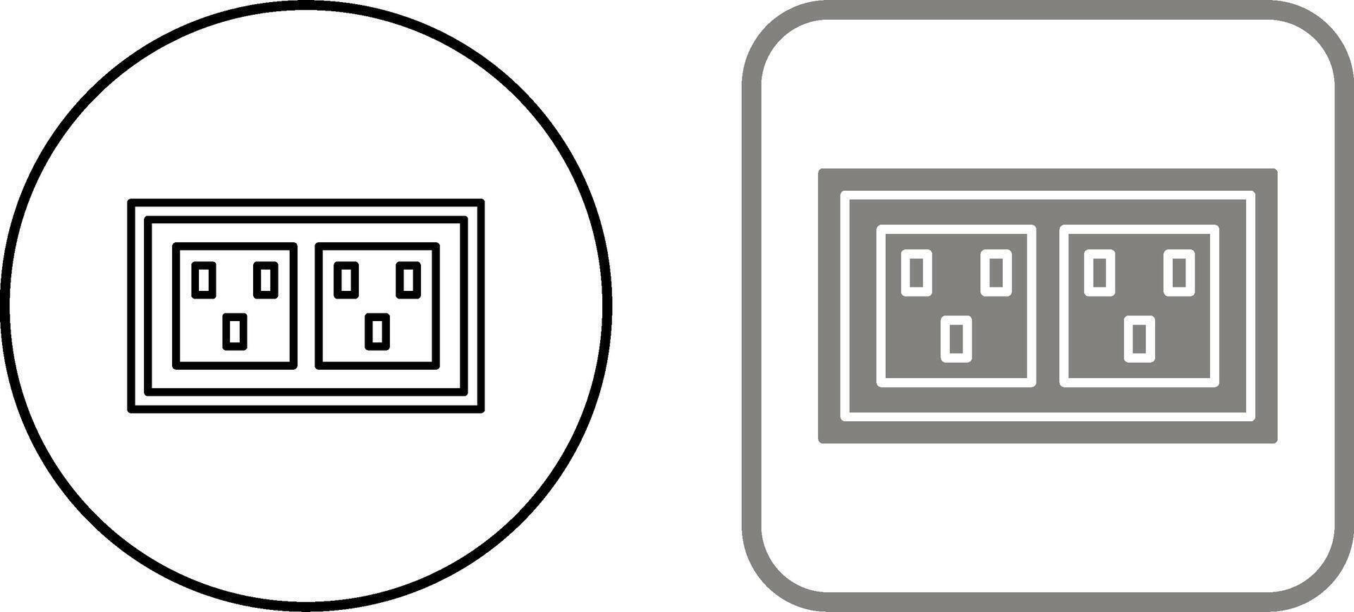 Socket Icon Design vector