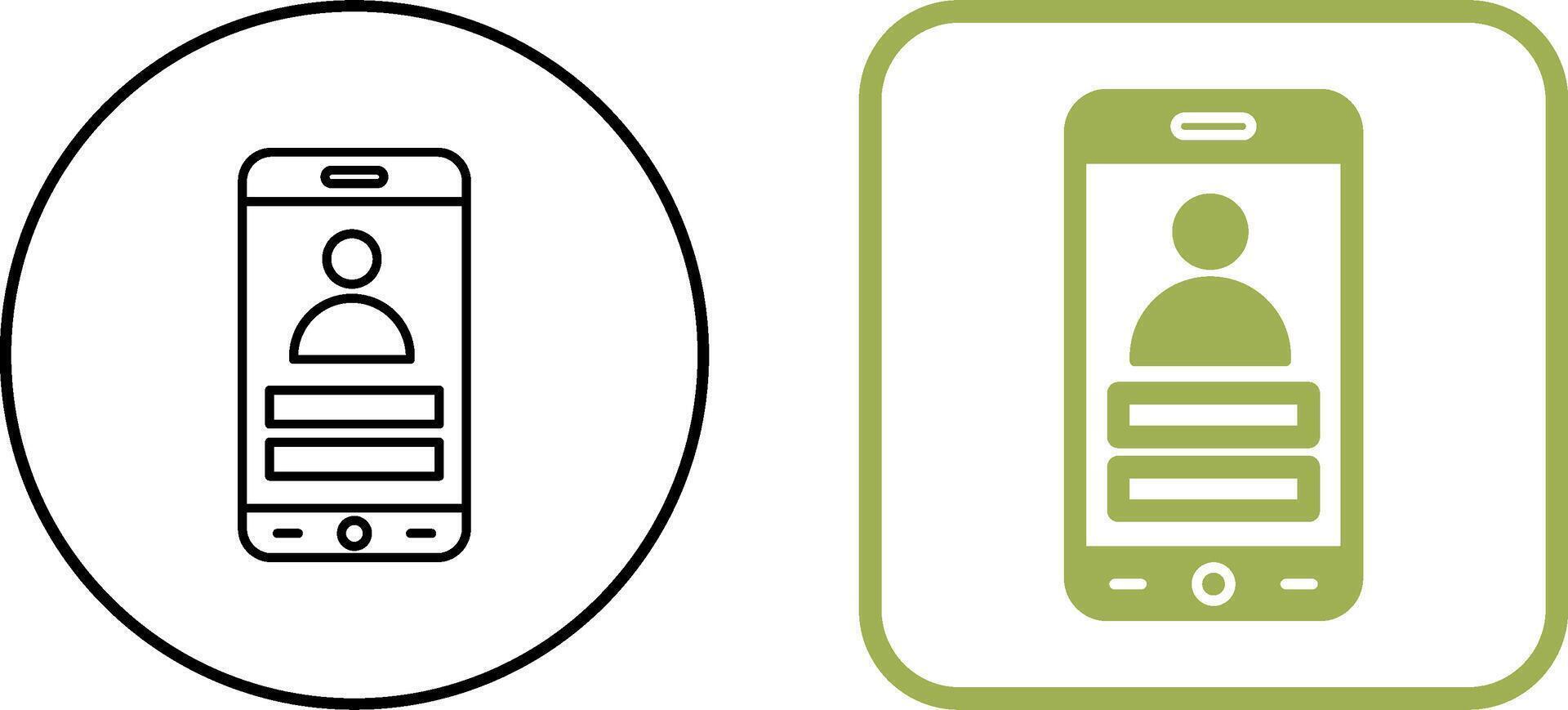 Login Icon Design vector
