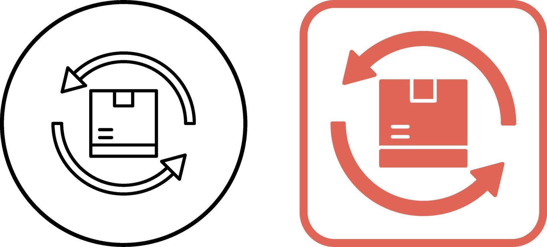 Product Return Icon Design vector