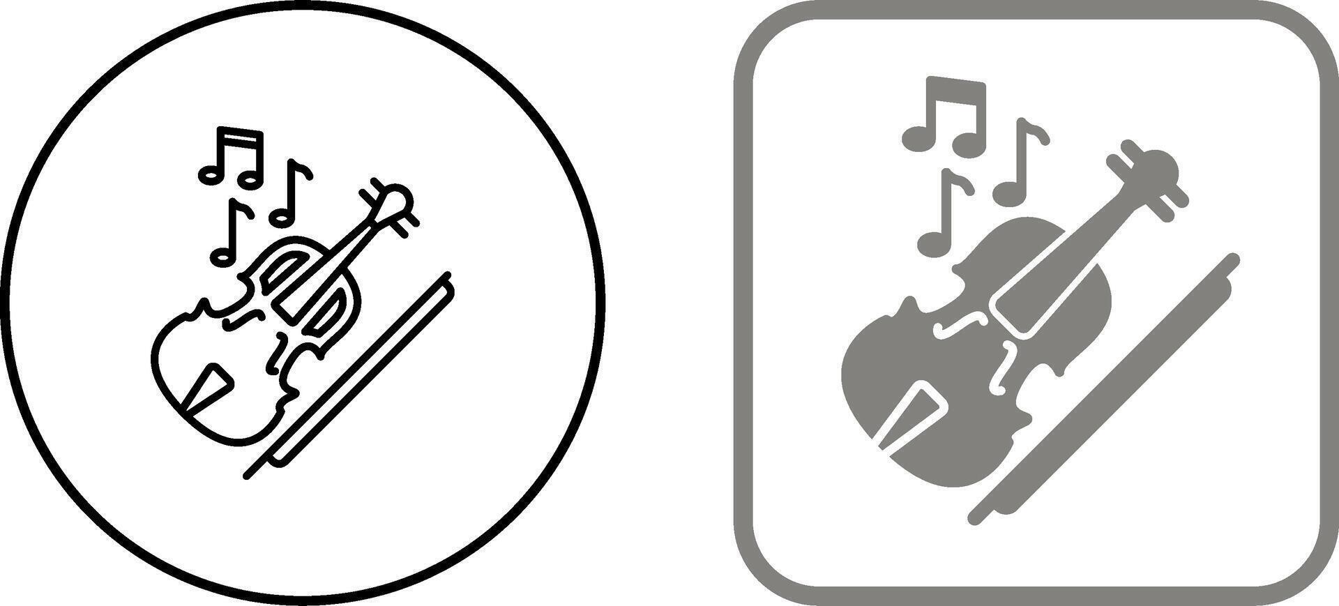 Violin Icon Design vector