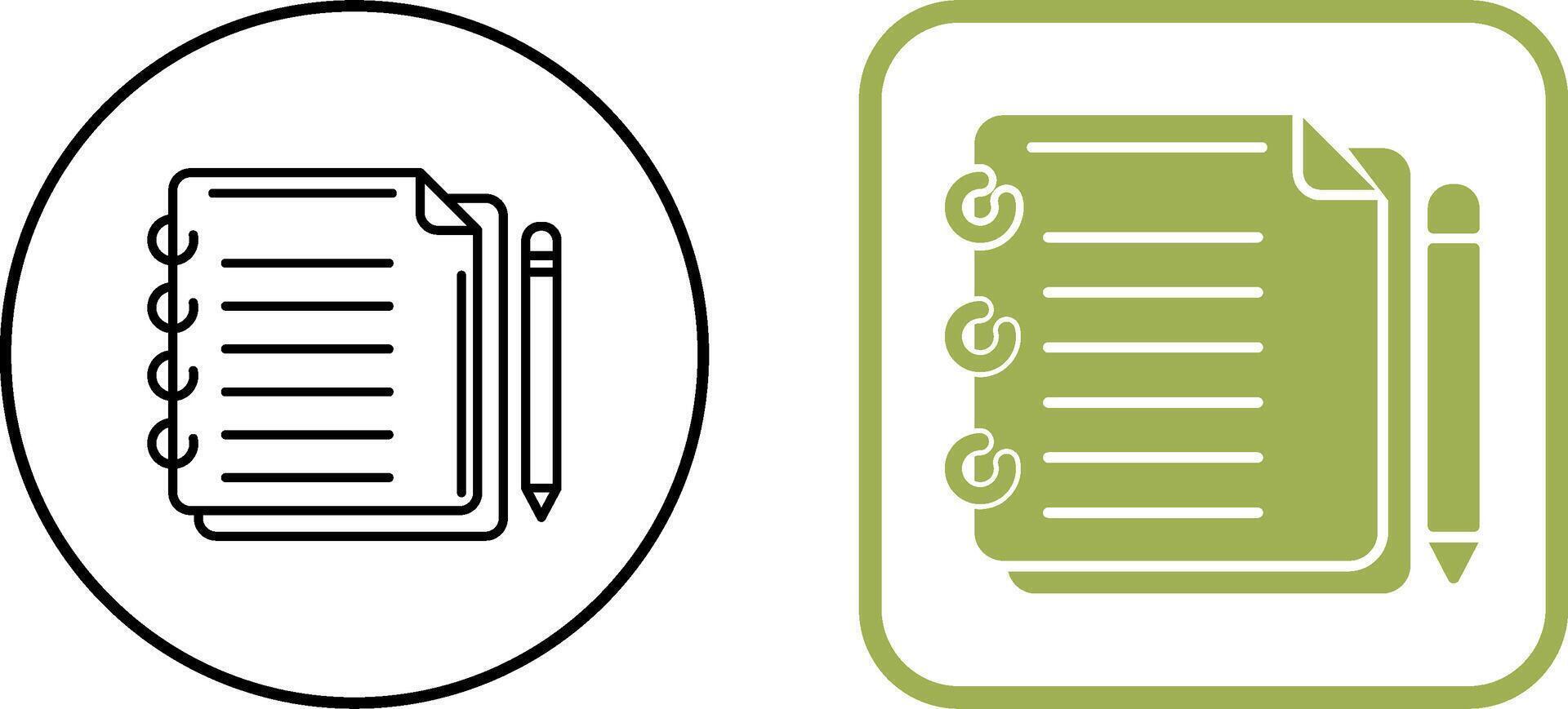 Write Icon Design vector