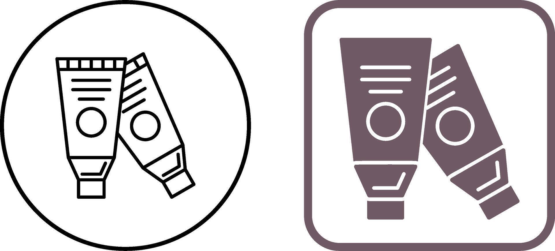 Paint Tube Icon Design vector