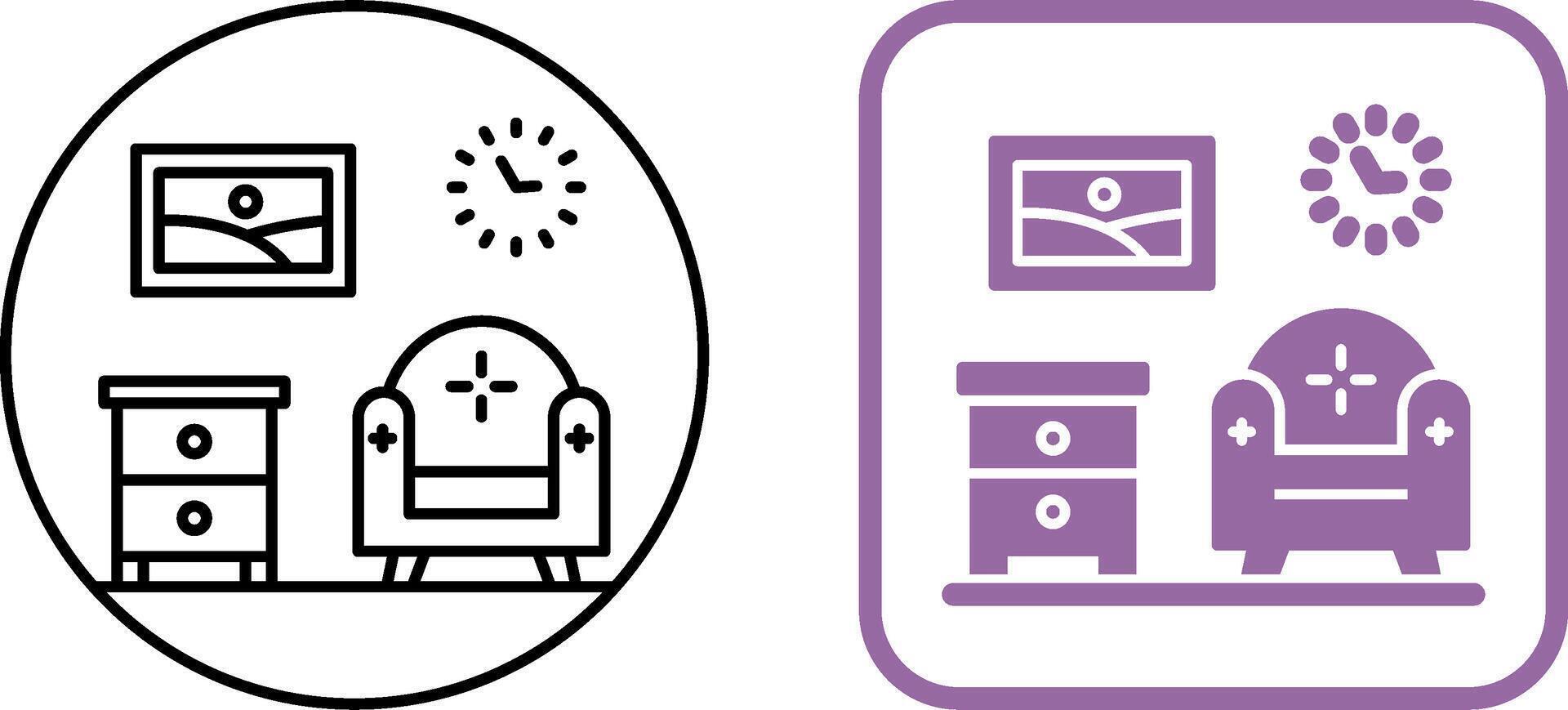 Living Room Icon Design vector