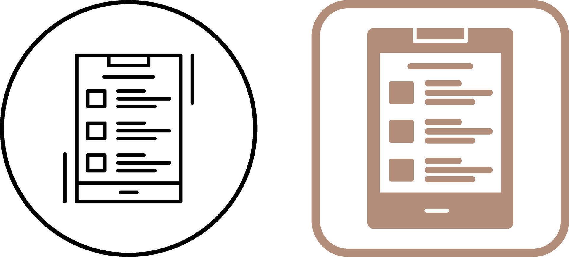 List Icon Design vector