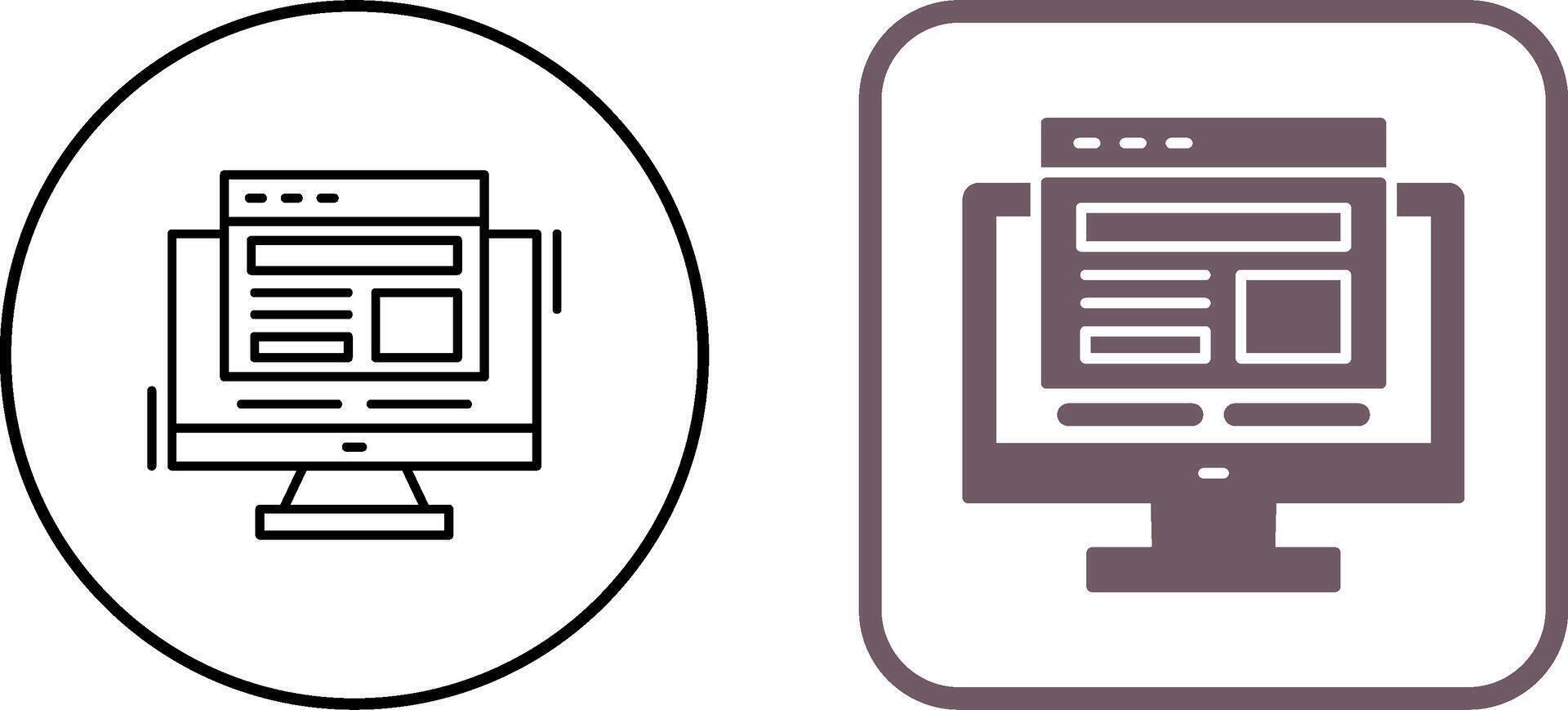 Adaptive Layout Icon Design vector
