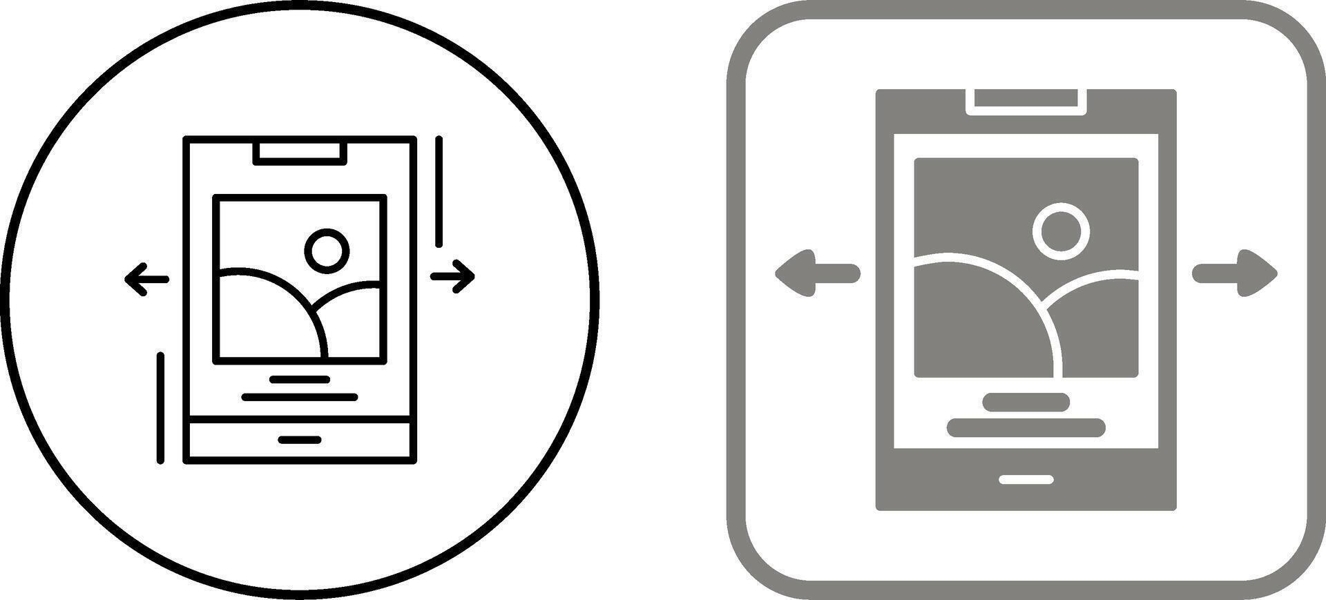 Swipe Icon Design vector