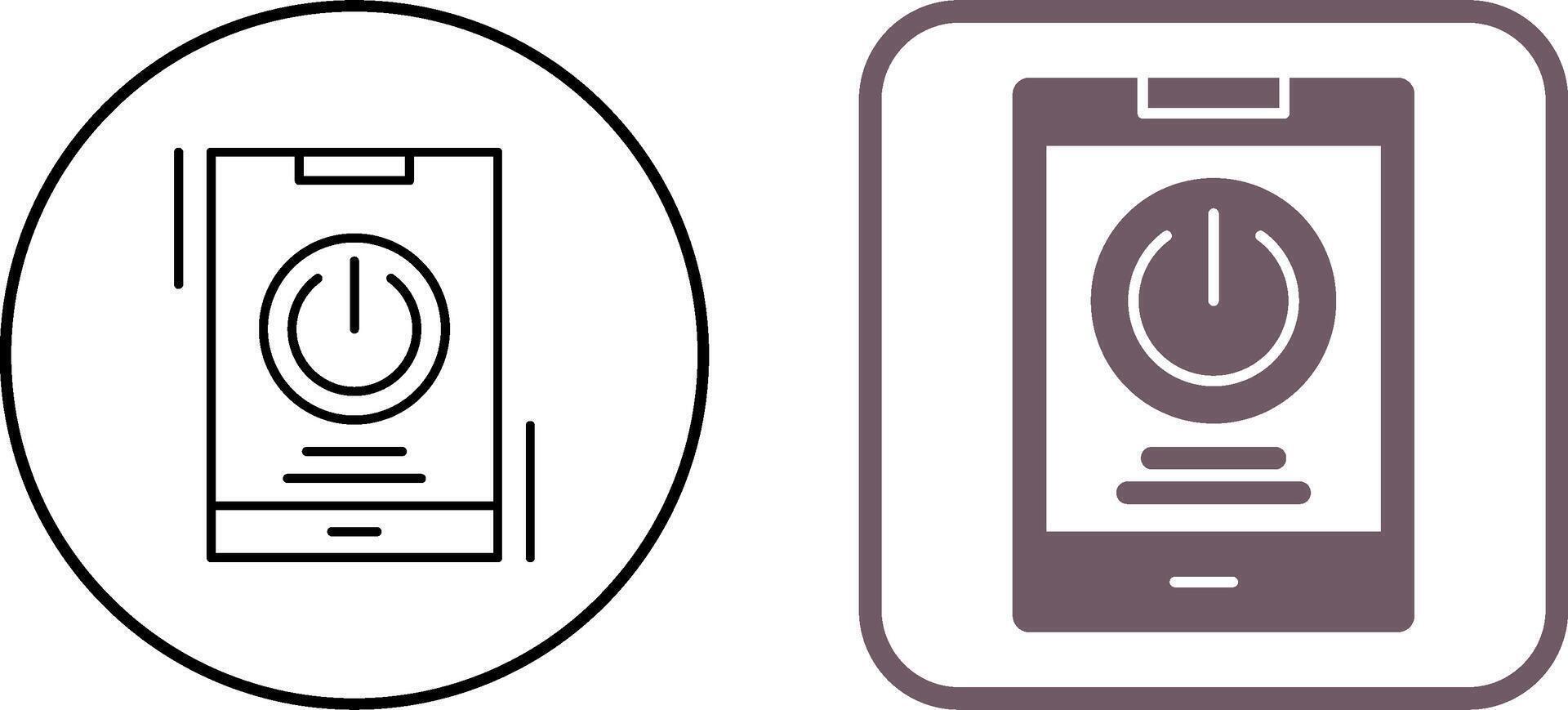 Power Icon Design vector