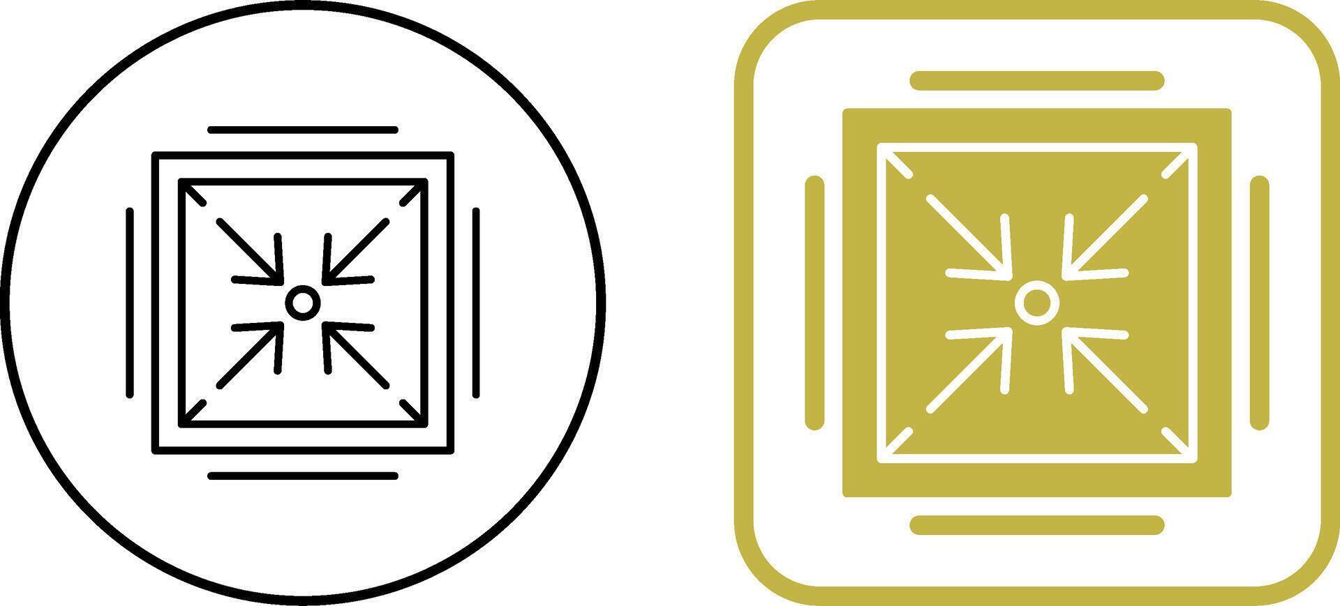 Minimize Icon Design vector