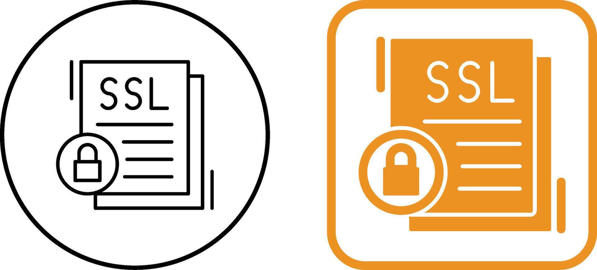 SSL Icon Design vector